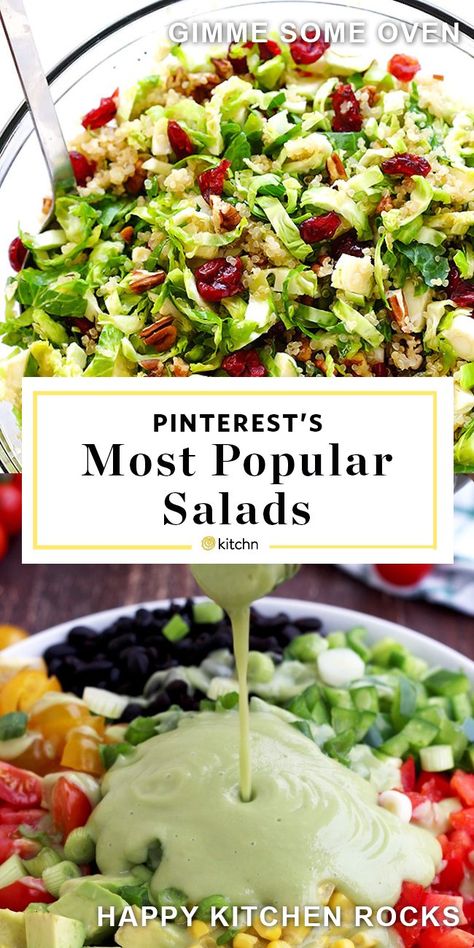 Popular Salads, Clean Eating Salads, Fresh Salad Recipes, Best Salad Recipes, Veggie Salad, Fresh Salads, Easy Salads, Healthy Salad Recipes, Healthy Salads