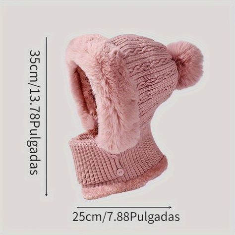 Faster shipping. Better service Winter Packing List, Pink Crown, Ski Hats, Hooded Scarf, Rave Outfits, Season Winter, Winter Knits, Neck Warmer, Striped Knit