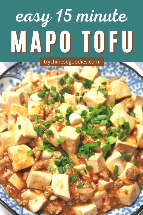 Mopo Tofu Recipe, Tofu Thai Recipes, Mapo Tofu Recipe Japanese, Mabo Tofu Recipe, Mapu Tofu Recipes, Mapu Tofu, Ma Po Tofu Recipe, Pork Tofu Recipe, Mapo Tofu Recipe Easy