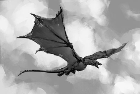 Dragons Flying Together, Flying Dragon Reference, Fantasy Dragon Flying, Dragon Flying Reference, Flying Dragon Illustration, Snake Dragon Art, Flying Dragon Sketch, Wyvern Flying, Dragon Flying Drawing