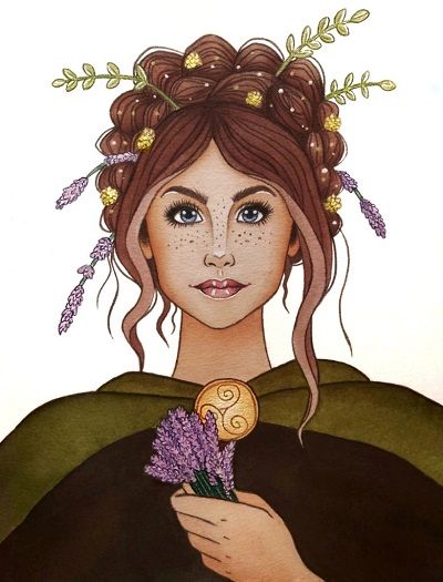 Airmid Celtic Goddess, Airmed Celtic Goddess, Airmid Goddess, Scottish Goddess, Irish Myths, Goddess Of Healing, Celtic Deities, Irish Goddess, Ancient Ireland