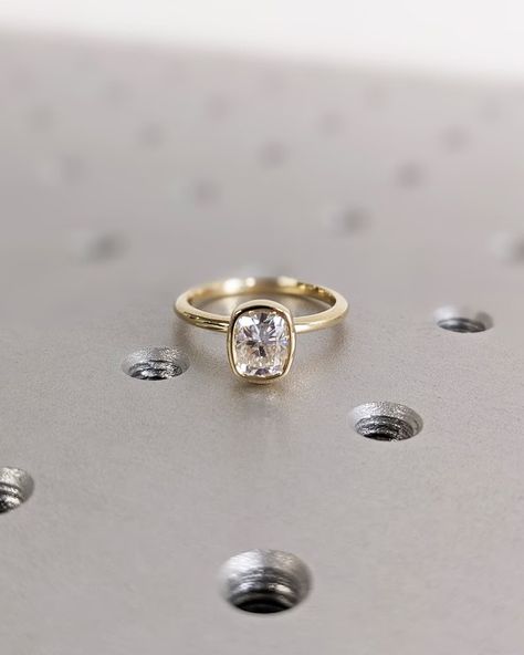 MAIN STONE
Type: Braverman Moissanite
Cut: Elongated Cushion
Color: D
Clarity: VVS

#Elongated #Cushion #Cut #Moissanite #Solitaire #Ring #14K #Yellow #Gold #Engagement #Ring #Bezel #Setting #Statement #Ring #Gift #For #Her #Bridal #Set #anniversary #ring #bezel #setting #bridal #ring #emerald #cut #engagement #ring #moissanite #promise #ring #proposal #ring #statement #ring #unique #ring #wedding #ring #women's #ring #yellow #gold #ring Ring Images, Engagement Ring Bezel, Engagement Ring Types, Black Zirconium Ring, Elongated Cushion Cut, Moissanite Solitaire Ring, Elongated Cushion, Yellow Gold Engagement Ring, Bezel Engagement Ring