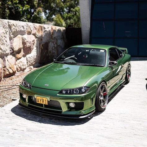 Nissan S15 Silvia, S15 Silvia, Nissan S15, Nissan Silvia S15, Green Cars, Silvia S15, Mobil Drift, Tuning Cars, Car Experience