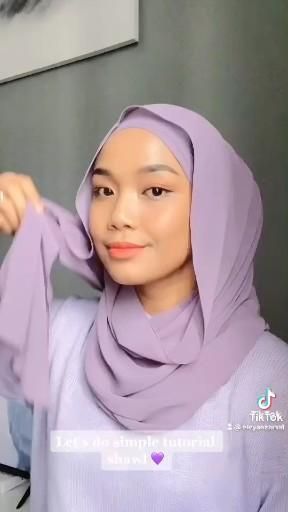 Style Inspiration Hijab, Pashmina Style Hijab Simple, Tudung Shawl Style, Cotton Shawl Hijab Tutorial, Shawl Tutorial Hijab Simple, Shawl Style Hijab, Hijab Ideas How To Wear, Tutorial Shawl Hijab Style, Toturial Tudung Shawl