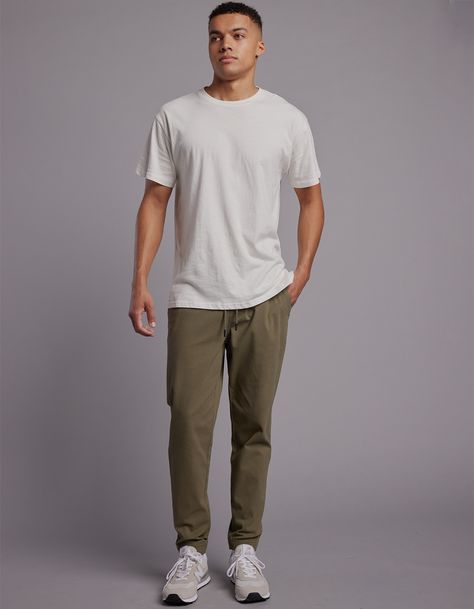 Rsq Twill Pull On Pants. Twill Pants With Stretch. Elastic Drawstring Waist. Side Slip Pockets. Right Front Pocket Features Welt Zip Pocket. Back Right Button Welt Pocket. 97% Cotton 3% Spandex. Machine Wash. Imported.size + Fitshort: 27" – 30" Inseam Regular: 29" – 32" Inseam Tall: 31" – 34" Inseam Model Is 6'1" Wearing A Size Medium. | Rsq Twill Jogger Pants Mens T Shirt And Shorts Outfit, Cool Casual Outfits Men, Men’s Athletic Casual Outfits, Summer Male Outfits Casual, Mens Clothing Styles Sporty, Casual Style Men Outfits, Mens Outfits Athleisure, Guys Athleisure, Men’s Tshirt Outfits