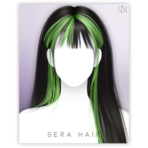 [JINO] HAIR N18 SERA | JINO on Patreon Sims Cc Hair Long, Egirl Hair, The Sims 4 Pack, E Girl Hair, The Sims 4 Cabelos, Mod Hair, Sims Packs, Peekaboo Hair, Pelo Sims