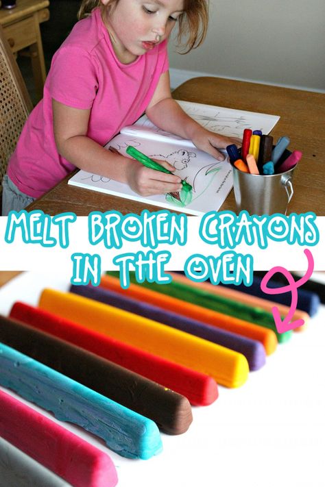 Melt Crayons in the Oven and Create Fun New Shapes - Tonya Staab