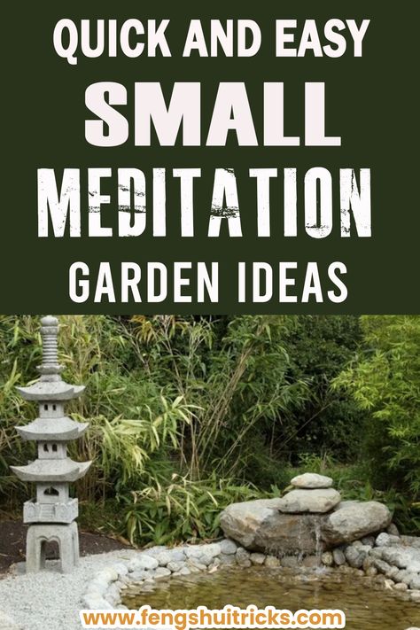 Feng Shui Backyard, Small Meditation Garden, Backyard Mirror, Small Meditation Garden Ideas, Outdoor Meditation Garden, Witchy Mansion, Meditation Garden Ideas, Meditation Gardens, Feng Shui Garden Design