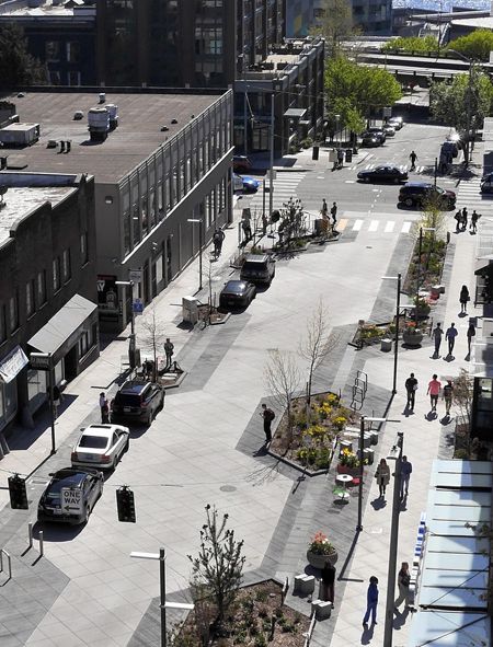 Beyond Complete Streets Street Parking Design, Woonerf Street Design, Shared Street Urban Design, Street Landscape Design, One Way Street, Street Landscape, Streetscape Design, School Street, Plaza Design