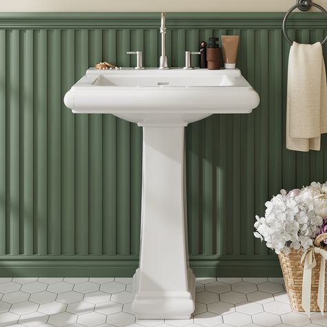 Faster shipping. Better service White Pedestal Sink, Bathroom Pedestal, Bathroom Pedestal Sink, Bowl Pedestal, Ceramic Pedestal, White Pedestal, Pedestal Bathroom Sink, Rectangular Sink Bathroom, Pedestal Sinks