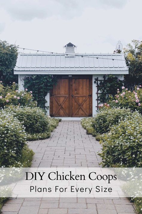 Beautiful backyard chicken coop Diy Chicken Coop 20 Chickens, 20 Chicken Coop Plans, Chicken Coop Plans For 20 Chickens, Joanna Gaines Chicken Coop, 10 Chicken Coop Plans, Walk In Chicken Coop Plans, Chicken Coop And Garden Layout, Simple Chicken Coop Plans, Build Your Own Chicken Coop