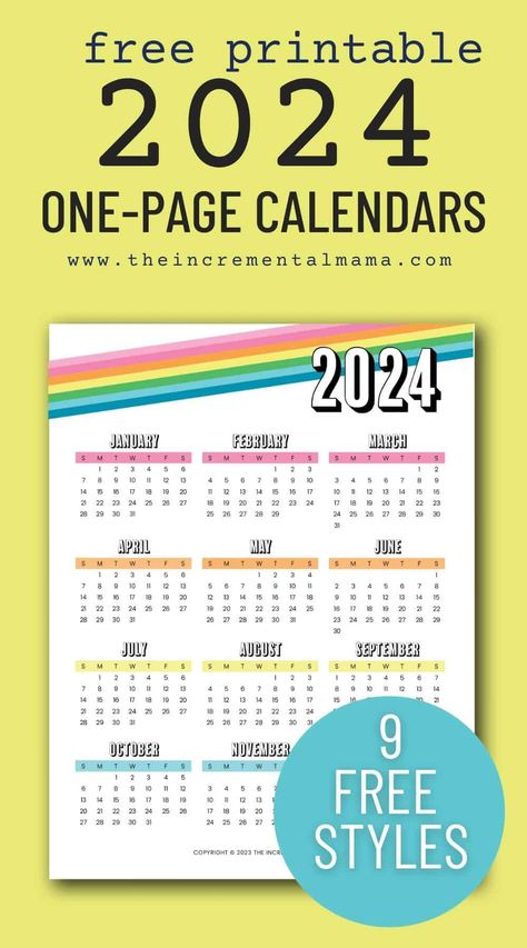 Get the free printable 2024 one-page calendars templates. Choose from 9 different design styles of yearly calendar templates. 2024 Yearly Calendar Printable Free, 2024 Calendar Printable Free Yearly, 2024 Calendar Printable Free, Yearly Calendar Template, Free Printable Calendar Templates, Free Printables Organization, Free Calendar Template, Different Design Styles, Kids Schedule