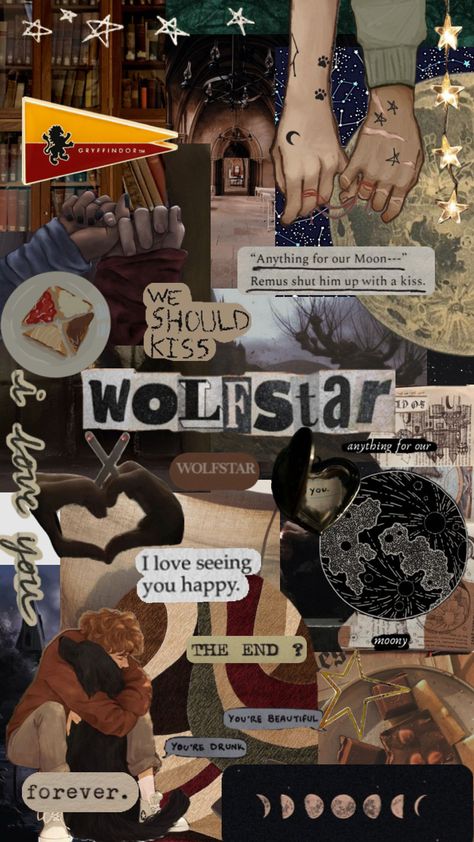 wolf star :] Wolfstar Wallpaper, Star Wallpapers, Wolf Star, All The Young Dudes, Remus Lupin, Another Love, Harry Potter Wallpaper, Star Wallpaper, Marauders Era