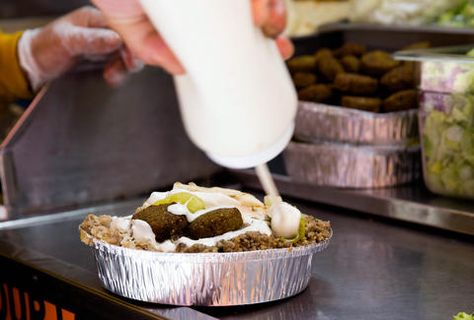 White Sauce — Thrillist Recipes Halal Guys White Sauce, Halal Guys, Arabisk Mad, White Sauce Recipe, Chain Restaurants, White Sauce Recipes, Recipe Icon, Doner Kebab, Sour Cream Recipes