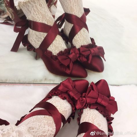 Tea Party Shoes, Good Night Baby, Dr Shoes, Kawaii Shoes, Aesthetic Shoes, Sweet Lolita, Pretty Shoes, Lolita Dress, Gothic Lolita