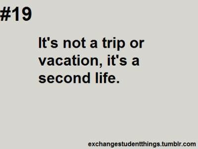 2nd life! So make it how you want it to be. #exchange #student #travel #year #usa #abroad #true #fun #friends #best #quotes Usa Quotes, Foreign Exchange Student, Travel Instagram Ideas, College Vision Board, Book Exchange, Student Travel, Exchange Student, Senior Quotes, Year Quotes