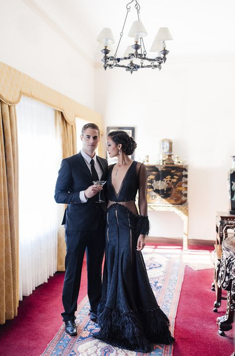 James Bond Spectre Wedding Inspiration | SouthBound Bride Casino Royals Outfit, James Bond Girls Outfit, James Bond Theme Dress, James Bond Party Outfit, James Bond Style Women, Casino Royale Theme Party Dress, James Bond Wedding Theme, James Bond Theme Party Outfit Women, Bond Girl Costume