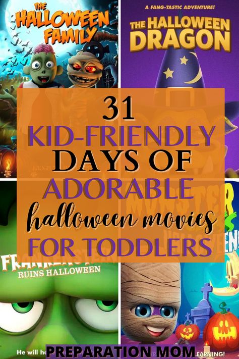 halloween movies for toddlers 31 Days Of Halloween Movies, Best Kids Halloween Movies, Halloween Movies To Watch, Halloween Movies List, Halloween Activities For Toddlers, Movie Night For Kids, Best Halloween Movies, Halloween Movie Night, Halloween Preschool