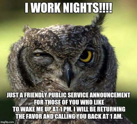 I work nights Nurse Night Shift, Night Shift Problems, Cna Humor, Night Shift Humor, Hospital Humor, Nursing Fun, Night Shift Nurse, Work Quotes Funny, Working Nights