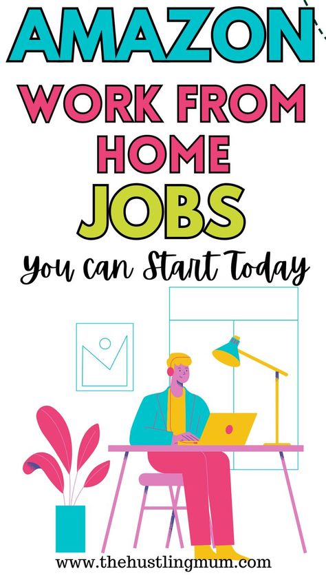 amazon work from home jobs Legit Work From Home Jobs, Amazon Work From Home, Amazon Jobs, Legit Work From Home, Earn Extra Cash, Online Side Hustle, Best Amazon, Start Today, Home Jobs