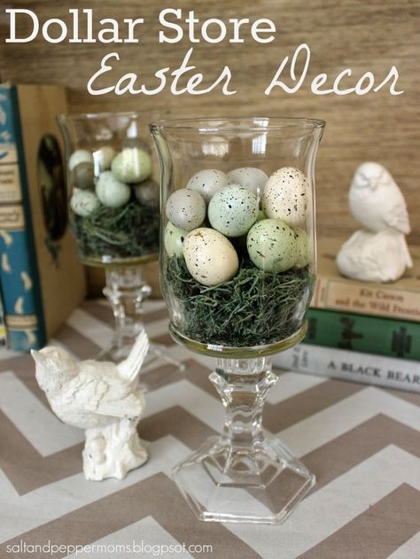 Get Crafty And Creative With These Exquisite Easter Decorations! Dollar Tree Easter Decor, Easter Crafts Dollar Store, Diy – Velikonoce, Oster Dekor, Easter Centerpieces Diy, Diy Osterschmuck, Easter Nests, Diy Ostern, Diy Event