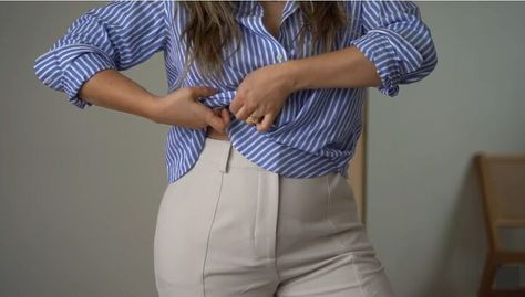 How To Tuck A Button Down Shirt Into Skirt, How To Side Tuck Your Shirt, How To Tuck A Button Down Shirt For Work, How To Tuck In Button Down Shirt Women, How To Tuck A Shirt When You Have A Belly, How To Tuck In A Shirt For Women, How To Tuck A Button Up Shirt, How To Tuck In Shirt Women High Waist, How To Tuck In A Blouse