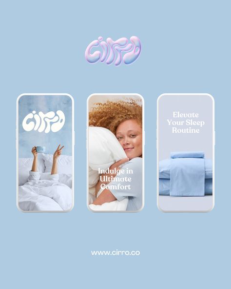 Experience Cloud-like comfort with Cirro☁️💤 The typeface was designed to give off a soft pillow kind of feel and the overall brand aesthetic is cozy. I had so much fun working on this 💭 brief by @modernbrief #modernbriefcirro Pillow Branding, Mie Korea, Cloud Branding, Brand Aesthetic, Sleep Routine, Soft Pillow, Contents Design, Soft Pillows, Fun At Work