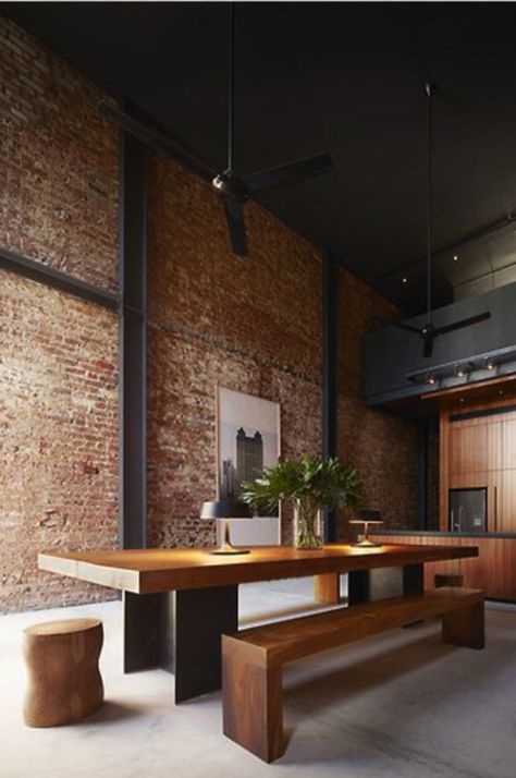 deco cement, microcement floors and walls, aplication and distribution of colored micro cement in a wide range of colors Loft Estilo Industrial, Asma Kat, Interior Dapur, Loft Stil, Stil Industrial, 카페 인테리어 디자인, Loft Living, Brick Walls, Hus Inspiration