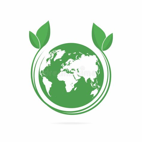 Download Ecology Logo. Eco World Symbol, Icon. Eco Friendly Concept For Company Logo Stock Vector - Illustration: 97191154 Eco Friendly Illustration, Eco Friendly Logo Design, Eco Logo Design, Eco Friendly Logo, Logo Luxe, Environment Logo, Luxe Logo, World Logo, Eco Logo