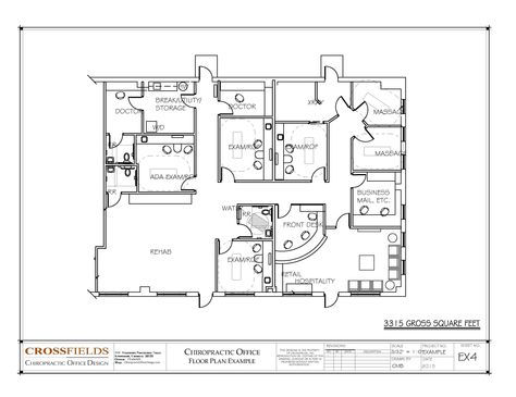 Open Office Layout, Office Layout Plan, Chiropractic Office Design, Office Layouts, Chiropractic Therapy, Home Office Layouts, Office Floor Plan, Medical Office Design, Chiropractic Clinic