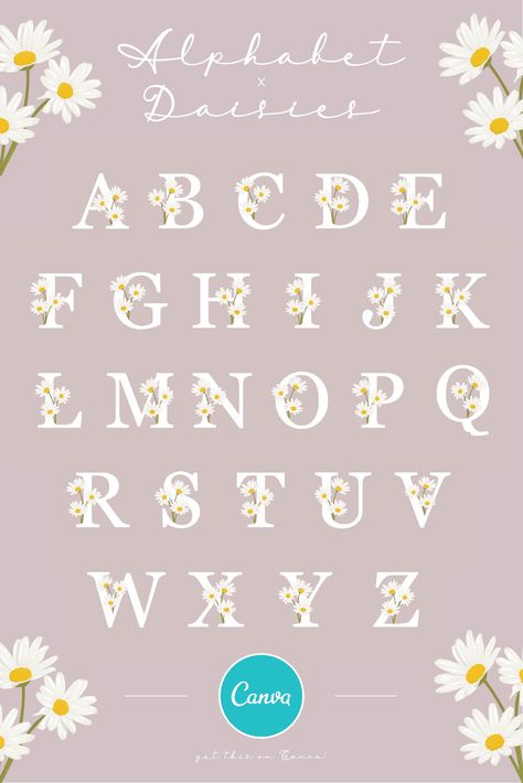 Canva Floral Element, Canva Elements Free, Floral Fonts, Floral Alphabet Letters, Canva Pro Elements, Free Monogram Fonts, Graphic Shapes Design, Floral Font, Keyword Elements Canva