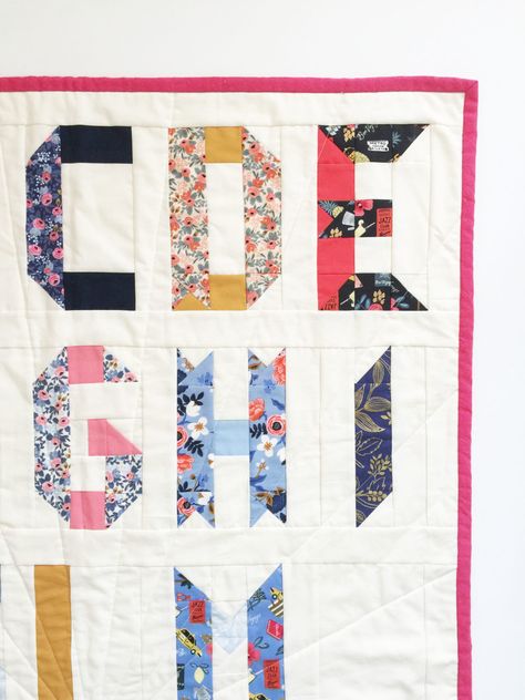 Alphabet Quilt Blocks, Alphabet Quilt Pattern, Quilt Letters, Ribbon Letters, Alphabet Patterns, Alphabet Quilt, Abc Patterns, Monogram Quilt, Ribbon Quilt