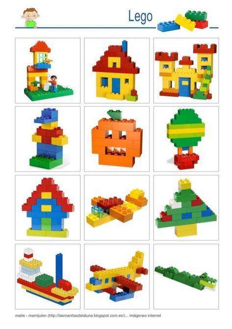 Lego - Construcciones Básicas 19D Lego Therapy, Lego Basic, Instructions Lego, Lego Challenge, Lego Education, Lego Club, Construction Lego, Kids Math, Lego Diy