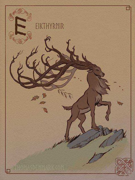 Norse Mythology A to Z - Imgur Nordic Creatures, North Mythology, Norse Goddess, Norse Myth, Norse Pagan, Dnd Monsters, Plakat Design, Old Norse, Viking Symbols