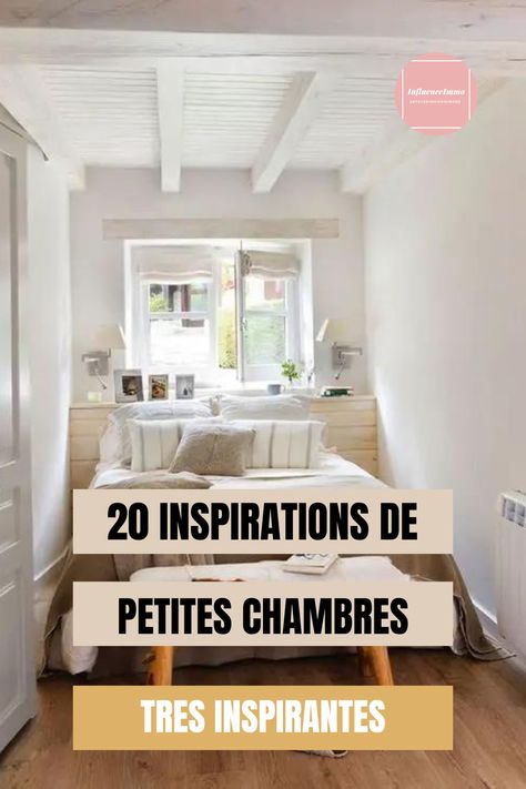 Parfois, nous avons des chambres de taille moyenne ou petite.  Heureusement pour nous que la rareté des mètres carrés ne soit pas un obstacle à une décoration belle et confortable.  Nous allons vous aider à décorer la chambre : 20 idées de petites chambres à décorer. Bedroom