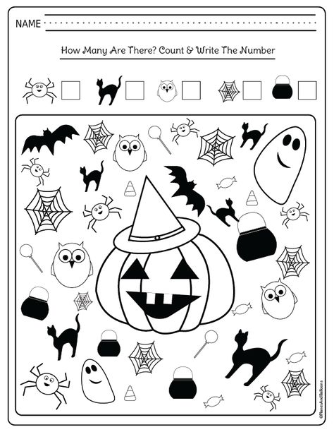 halloween kindergarten worksheets Halloween Worksheets Free, Halloween Kindergarten Activities, Halloween Worksheet, Veselý Halloween, Halloween Activity Sheets, Halloween Math Worksheets, Halloween Math Activities, Free Printable Halloween, Halloween Kindergarten