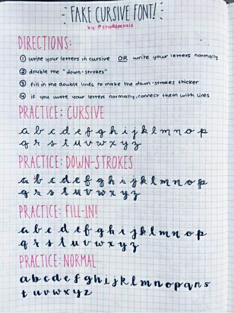 Letra en cursiva Writing Aesthetics, Studie Hacks, Minimalist Bullet Journal, Kunstjournal Inspiration, Text Dividers, Creative Thoughts, Bullet Journal Font, Journal Fonts, Cursive Handwriting