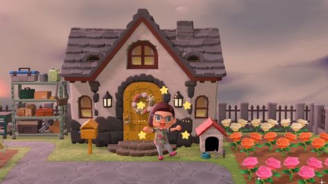 Animal Crossing: New Horizons house upgrade guide | GamesRadar+ Cottage Core House Exterior, Cottagecore House Exterior, Animal Crossing House, Cottagecore House, Home Gym Design Garage, Cottage Core House, Designing Home, Happy Home Designer, Home Design Inspiration