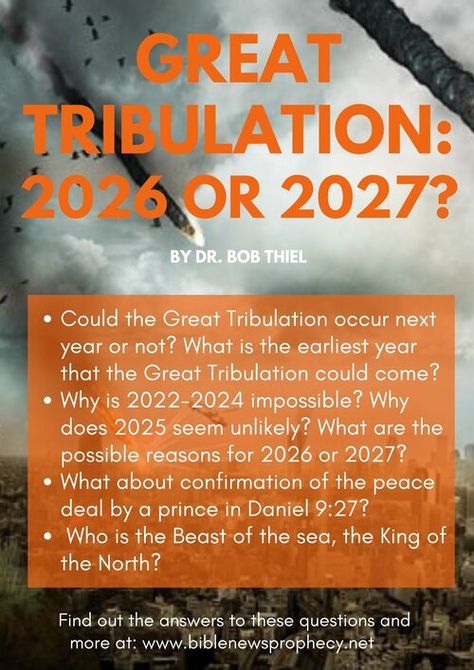 Great Tribulation: 2026 or 2027? — Bible News Prophecy Radio The Great Tribulation, Bible Questions And Answers, Bible End Times, Great Tribulation, Biblical Feasts, Bible Messages, Revelation Bible Study, Perry Stone, Prophecy Update