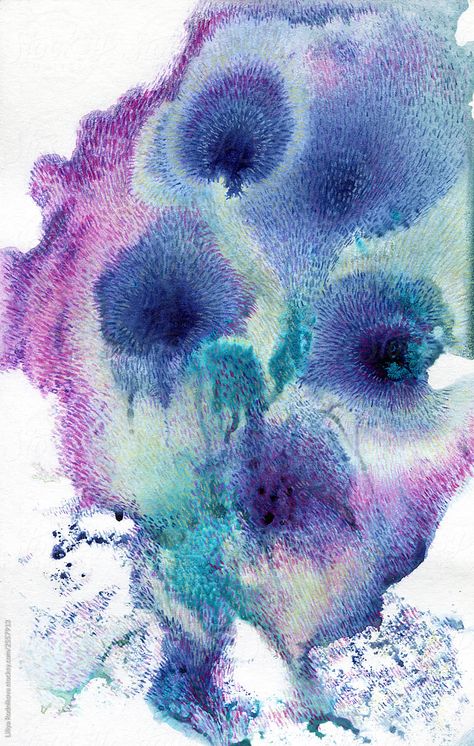 Abstract watercolor and colored pencils art by Liliya Rodnikova - Art, Illustration - Stocksy United Colored Pencils Art, Watercolor Pencil Art, Pencils Art, Abstract Expressionist Art, Art Pencils, Colored Pencil Techniques, Abstract Watercolor Art, Illustration Art Drawing, Watercolor Abstract