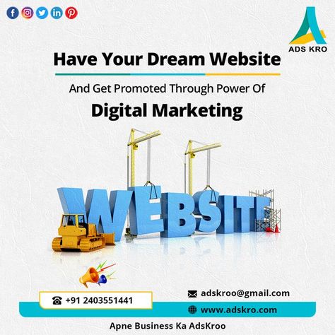 Adskro is the best Web development company. We Develop Awesome Websites! that offer reliable solutions to Reach Customers Globally, Sell More, And Increase Revenue. Just Dial Our number & Our Marketing Team will Help You. For more Details. Call Us Now:📞 +91 0240 355 1441 / 087888 75353 Email at: adskroo@gmail.com Web: www.adskro.com #website #webdesign #websitedesign #marketing #design #digitalmarketing #seo #webdevelopment #web #business #websitedesigner #adskro Web Development Post, Digital Marketing Agency Website Design, Digital Marketing Agency Website, Awesome Websites, Marketing Agency Website, Engineers Day, Agency Website Design, Web Development Agency, Agency Website