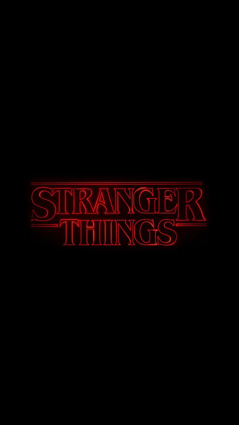 #strangerthings3 #strangerthings #wallpaper #background Iphone Wallpaper Stranger Things, Stranger Things Intro, Pure Black Wallpaper, Solid Black Wallpaper, Stranger Things Wall, Stranger Things Theme, Stranger Things Logo, Things Wallpaper, Stranger Things Outfit