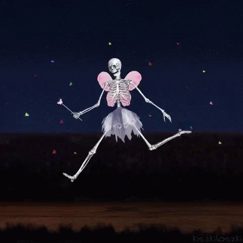 Skeletonfairy Dress Up GIF - Skeletonfairy DressUp - Discover & Share GIFs In The Dark, Animated Gif, Skeleton, Tattoo Ideas, Butterflies, Dancing, Gif