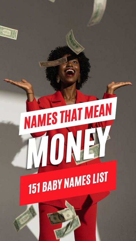 151 Baby Names That Mean Wealth - Creative Nomenclature Names That Mean Wealth, Boy Name Meanings, Middle Names For Girls, Unisex Name, Success Meaning, Baby Name List, Baby Names And Meanings, Name List, Name Ideas