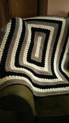 Guy Crochet Blanket, Modern Granny Stripe Blanket, Afghan For Men Crochet, Afghan For Men, Masculine Granny Square Crochet, Afghans For Men, Free Crochet Blanket Patterns For Men, Crochet Afghan Pattern For Men, Crochet Afghans For Men