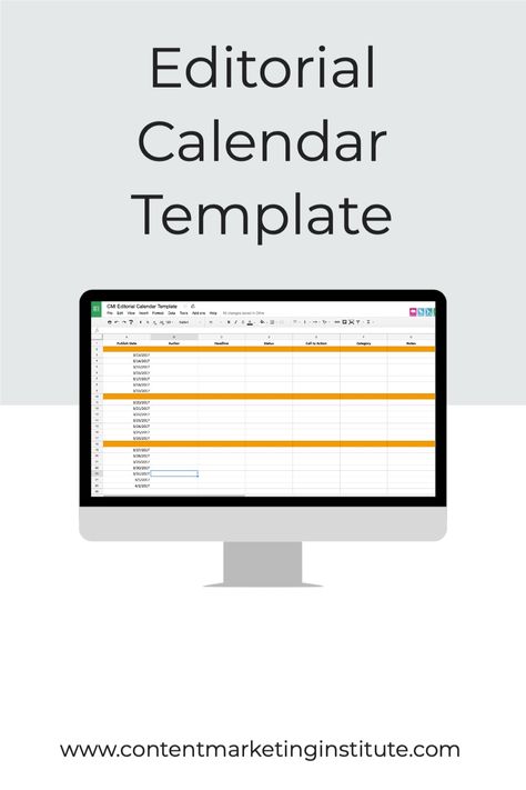 Editorial Calendar Template, Editorial Calendar, Calendar Templates, Digital Calendar, Improve Productivity, Desk Calendars, Label Templates, Calendar Template, Content Creation