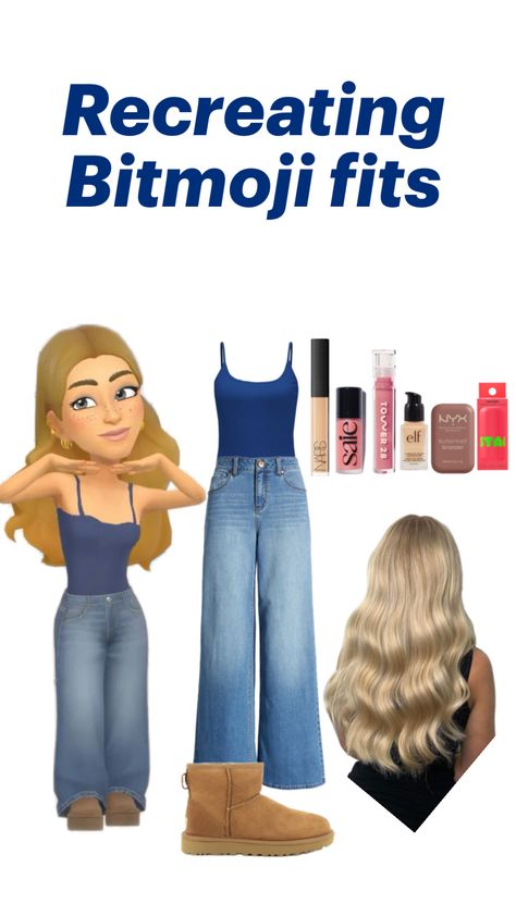 Recreating Bitmoji fits !!! #fyp #outfitinspo #bitmoji #bitmojifits Elf Bronzer, Bitmoji Fits, Cute Snapchat Bitmoji Ideas, Snapchat Avatar, Bitmoji Outfits, I M Bored, Snapchat, Outfit Inspo