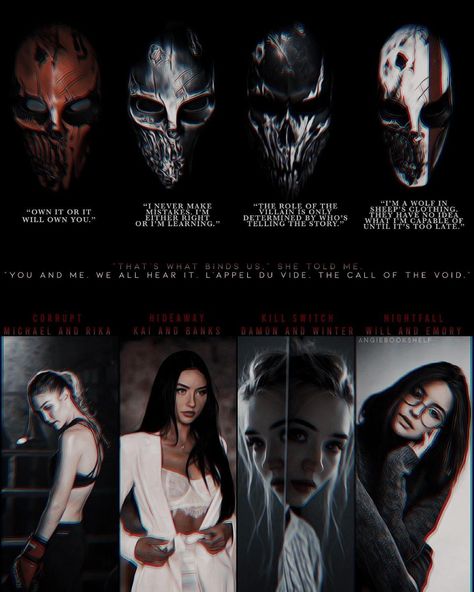 Devils Night Book Series, Corrupt Penelope Douglas Pages, Devils Night Characters, Devils Night Series Tattoo, Devils Night Series Fanart, Devils Night Series Aesthetic, Devil Night Series, Penelope Douglas Devils Night, The Devils Night Series