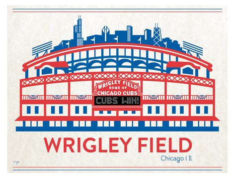 Art Pants, Wrigley Field Chicago, Cubs Win, Baseball Park, Chicago Cubs Baseball, Coastal City, Cubs Baseball, Wrigley Field, Picture Logo