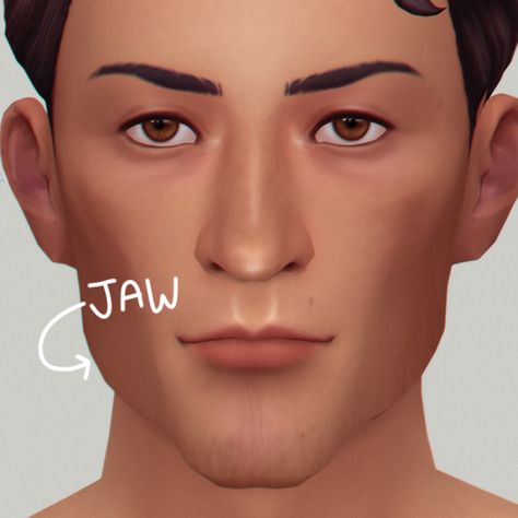 ​​​﻿​﻿﻿ts4presets Sims Overlay, Jawline Men, Monolid Eyes, Sims Stories, Droopy Eyes, Makeup Cc, Cheek Makeup, Skin Details, Sims 4 Mm Cc